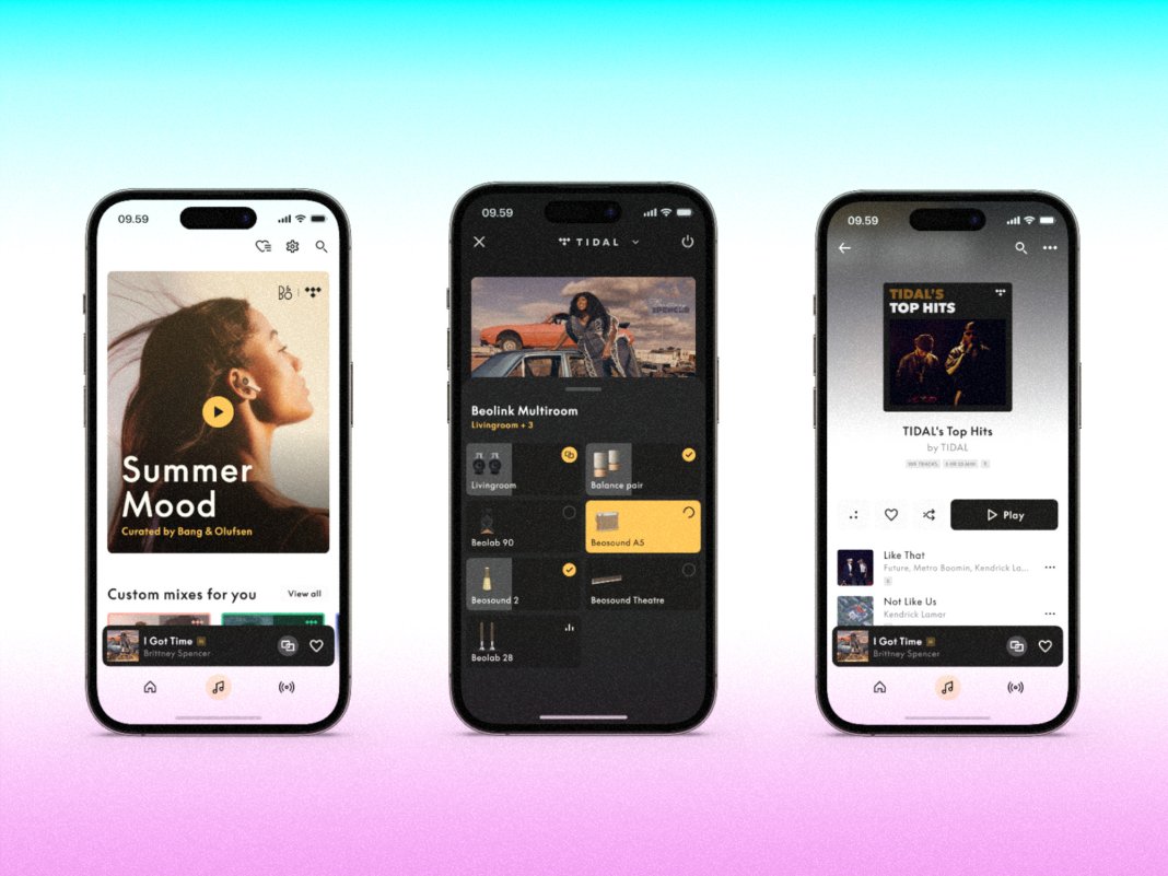 tidal bang olufsen app